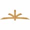Ekena Millwork Davenport Rough Sawn Timber Gable Bracket, Western Red Cedar, 108"W x 36"H x 4"D x 6"F, 8/12 Pitch GBW108X36X0406DAV00RWR - alternate 1